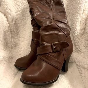 Abdel Brown high heel boots Sz 6.5